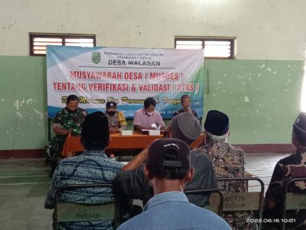 MUSDES VERIFIKASI DTKS DESA MALASAN